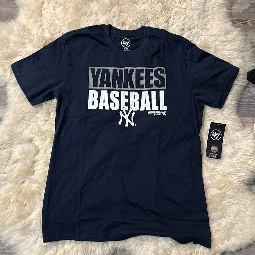 New York Yankees Blue Short Sleeved T-Shirt | Sz XL Men’s
